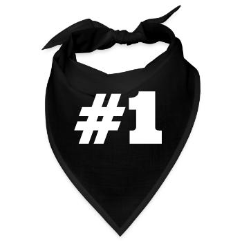 #1 Nummer 1 - Bandana - Schwarz - Vorne