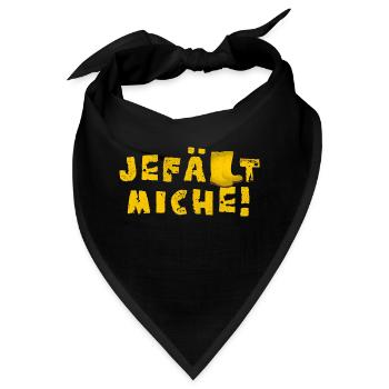 Jefällt miche! - Bandana - Schwarz - Vorne