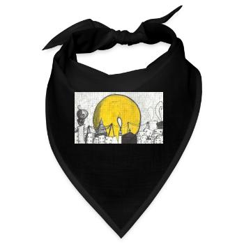 Magisches Turin - Bandana - Schwarz - Vorne