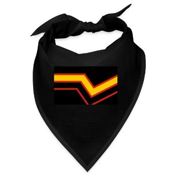 Latex/Rubber Flagge - Bandana - Schwarz - Vorne