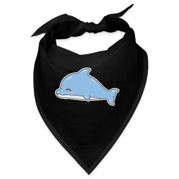 Delfin Delphin - Bandana - Schwarz - Vorne