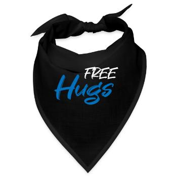 Free hugs - Bandana - Schwarz - Vorne