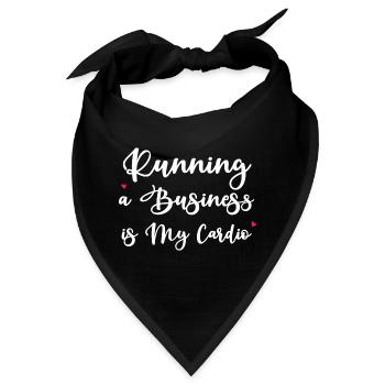 Ein Unternehmen zu führen ist mein Cardio - Bandana - Schwarz - Vorne