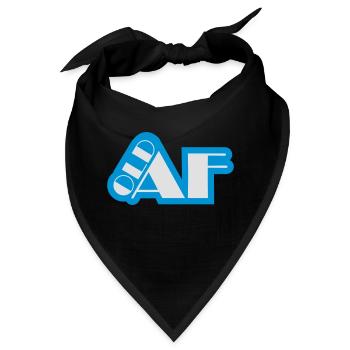 old AF Text Logo - Bandana - Schwarz - Vorne