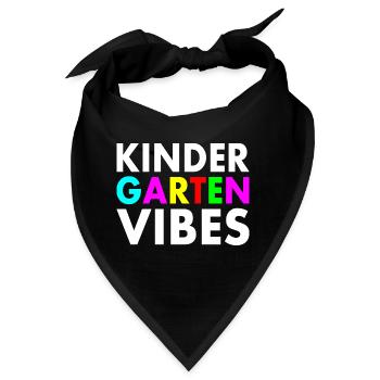 kindergarten vibes - Bandana - Schwarz - Vorne
