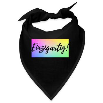 Einzigartig - Bandana - Schwarz - Vorne