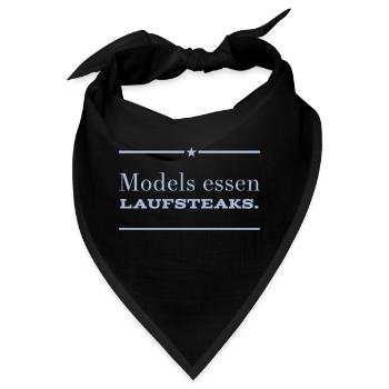 MODELS essen Lauf STEAKS +++ Funny and New Design! - Bandana - Schwarz - Vorne