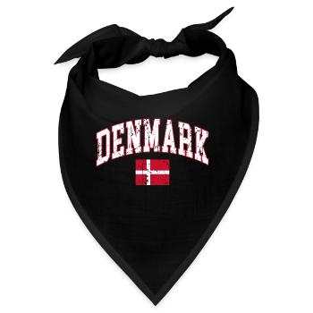 Dänemark flagge Denmark - Bandana - Schwarz - Vorne