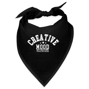 Kreative Stimmung - Bandana - Schwarz - Vorne