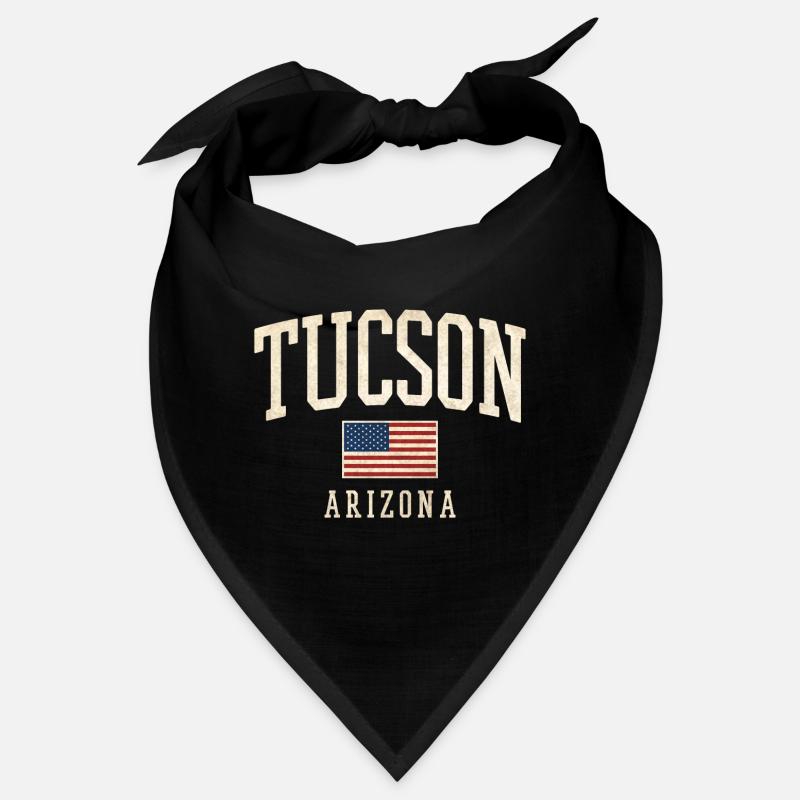 Imprimé de drapeau vintage de Tucson, Arizona Bandana