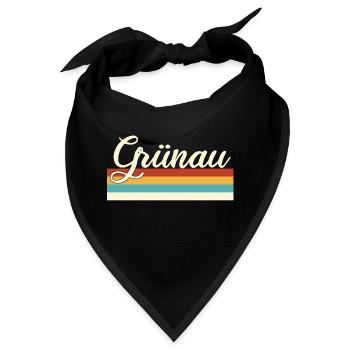 Grünau - Treptow - Köpenick - Berlin - Retro - Bandana - Schwarz - Vorne