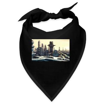 Stadt der Zukunft - Bandana - Schwarz - Vorne