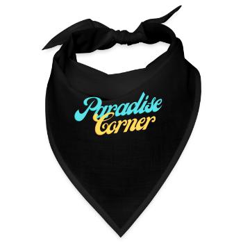 Paradies-Ecke - Bandana - Schwarz - Vorne