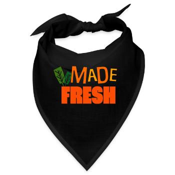 Made Fresh - Bandana - Schwarz - Vorne