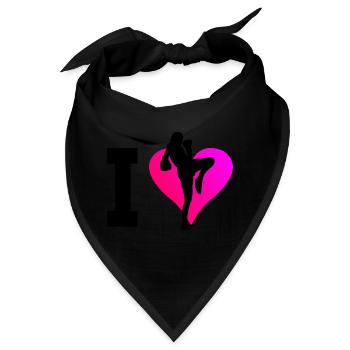 Thaiboxen Thaiboxing Thaibox Thaiboxer Muay Thai - Bandana - Schwarz - Vorne