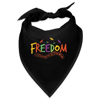FREIHEIT - Bandana - Schwarz - Vorne