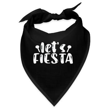 Let´s Fiesta - Bandana - Schwarz - Vorne