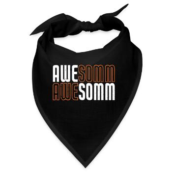 Awesomm Awesomm - Bandana - Schwarz - Vorne