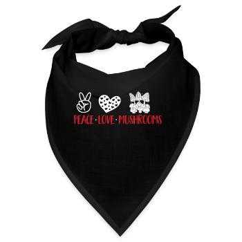 Pilzsuche Pilze Morcheln Pilzsammeln Nahrungssuche - Bandana - Schwarz - Vorne