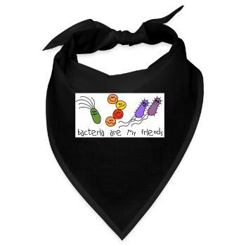 Bakterien - Bandana - Schwarz - Vorne