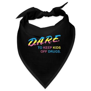 Atlanta Darius wagt es, Kinder von Drogen fernzuhalten. Ablehnen - Bandana - Schwarz - Vorne