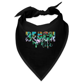 Dubrovnik kroatien hrvatska zrce beach party exyu - Bandana - Schwarz - Vorne