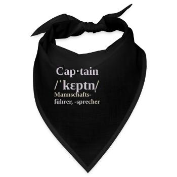 captain - Bandana - Schwarz - Vorne