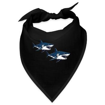 sharks - Bandana - Schwarz - Vorne