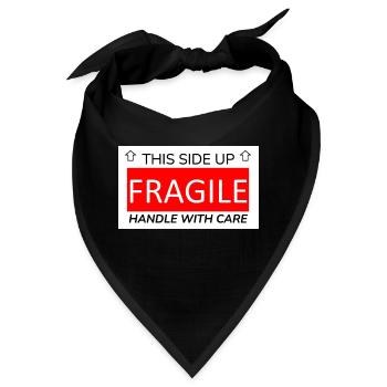 zerbrechlich - Bandana - Schwarz - Vorne
