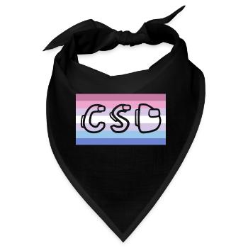 bigender pride CSD - Bandana - Schwarz - Vorne