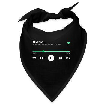 Trance - Bandana - Schwarz - Vorne