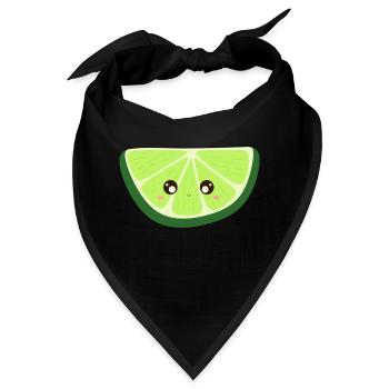 Kawaii-Limette - Bandana - Schwarz - Vorne
