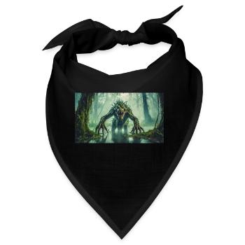 monster dunkel horror gruselig Halloween gruselig gruselig - Bandana - Schwarz - Vorne