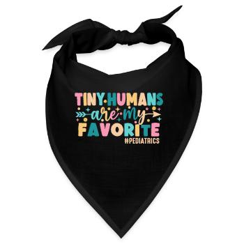 Winzige Menschen sind meine Lieblingspädiatrie - Bandana - Schwarz - Vorne