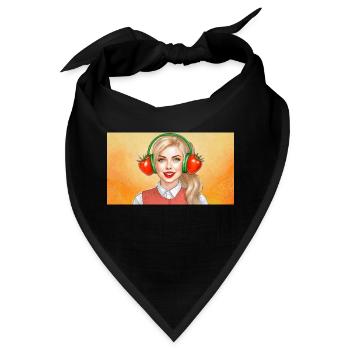 Tomaten auf den Ohren - Bandana - Schwarz - Vorne
