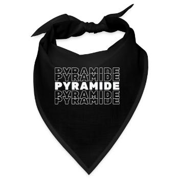 Pyramide - Bandana - Schwarz - Vorne