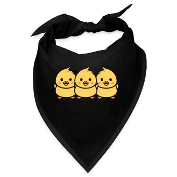Küken - Bandana - Schwarz - Vorne