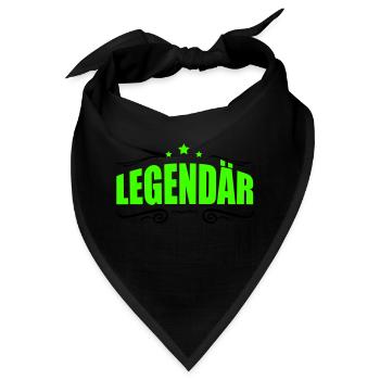 legendär 1 - Bandana - Schwarz - Vorne