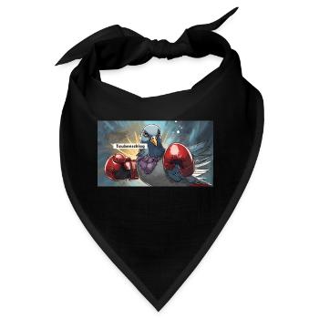Wortspiel mehrdeutiger Ausdruck Taubenschlag Taubenschlag - Bandana - Schwarz - Vorne