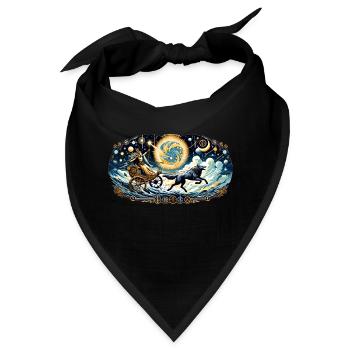 Himmlische Odyssee - Bandana - Schwarz - Vorne