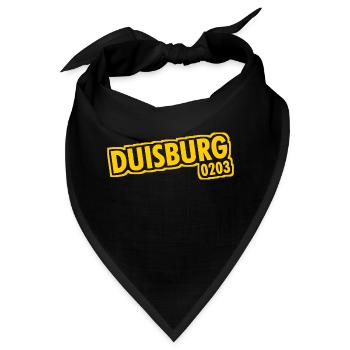 Duisburg - 0203 - Vorwahl - NRW - Ruhrpott - Bandana - Schwarz - Vorne