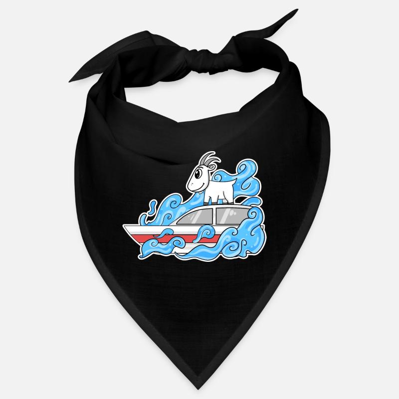Ziege Boot Lustig Wellen Bandana