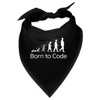 GEBOREN FÜR DEN CODE - Bandana - Schwarz - Vorne