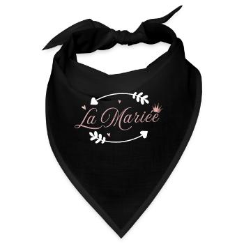 Die Braut Pink Arrow - Bandana - Schwarz - Vorne