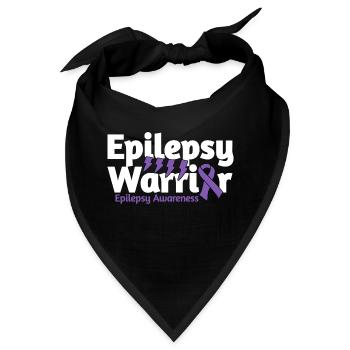 Epilepsy Warrior - Bandana - Schwarz - Vorne