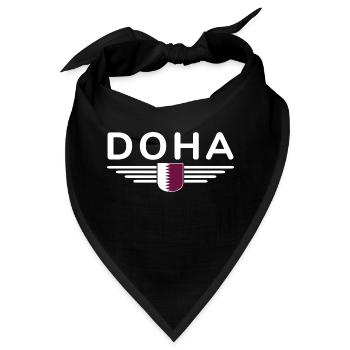 Doha Design – Stilvoll und Einzigartig - Bandana - Schwarz - Vorne