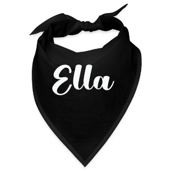 ella name - Bandana - Schwarz - Vorne