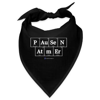 Pausen Atmer (dunkle Stoffe) - Bandana - Schwarz - Vorne