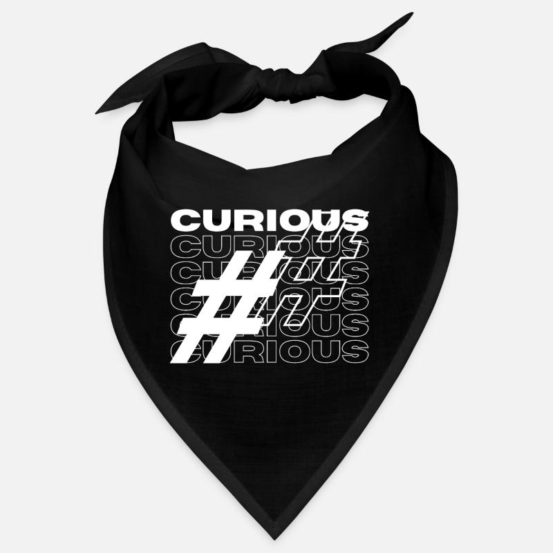 Typographie de hashtag curieuse Bandana