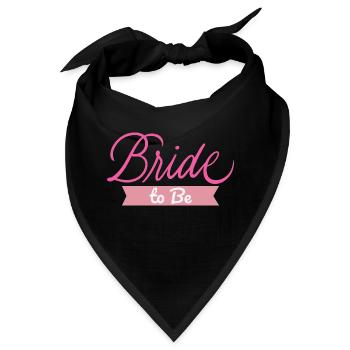 Braut zu sein Braut Junggesellenabschied Hochzeitsfeier Geschenk - Bandana - Schwarz - Vorne